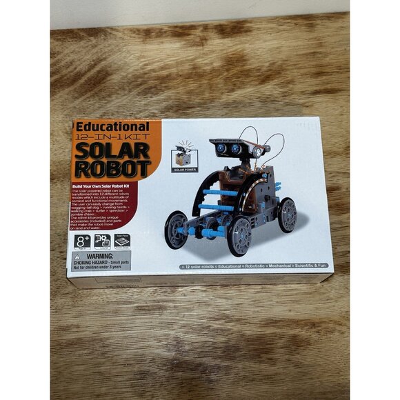 Educational 12-In-1 STEM Solar Robot Kit For Kids 8+ With 190+ Pieces By Lucky D - Picture 2 of 5